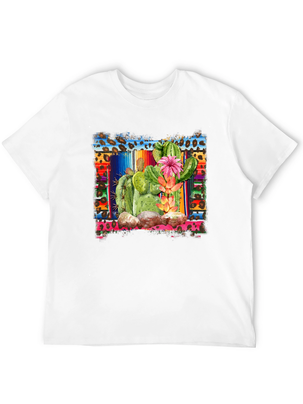 Cactus Graphic T-Shirt - Southwestern Style