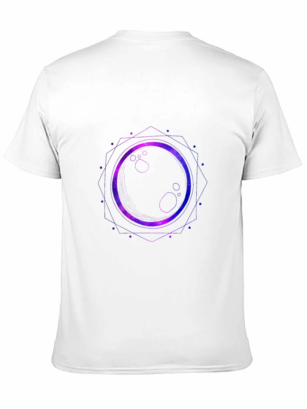 Cosmic Eclipse Graphic Tee - Black Cotton Blend