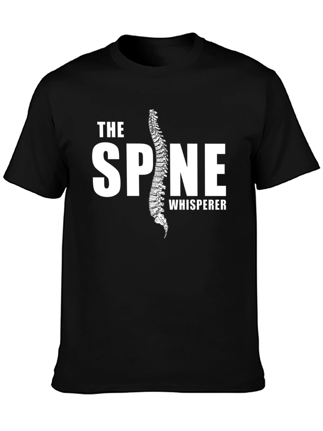 The Spine Whisperer Black T-Shirt