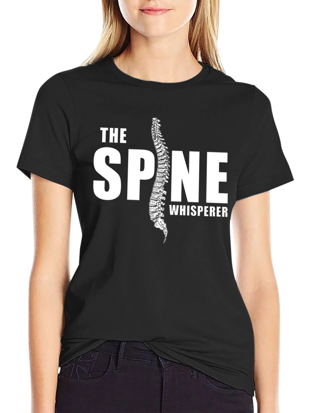 The Spine Whisperer Black T-Shirt