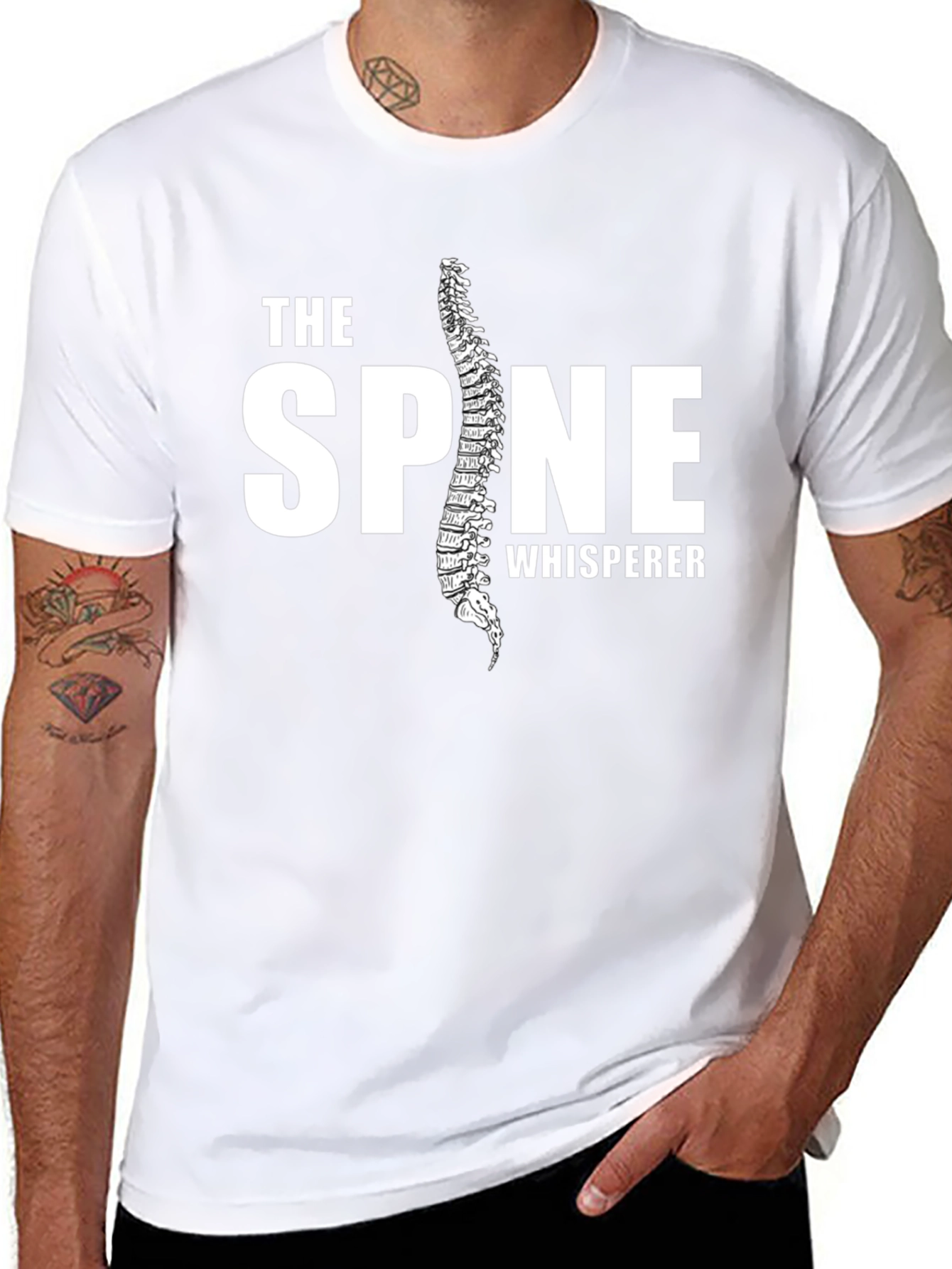 The Spine Whisperer Black T-Shirt