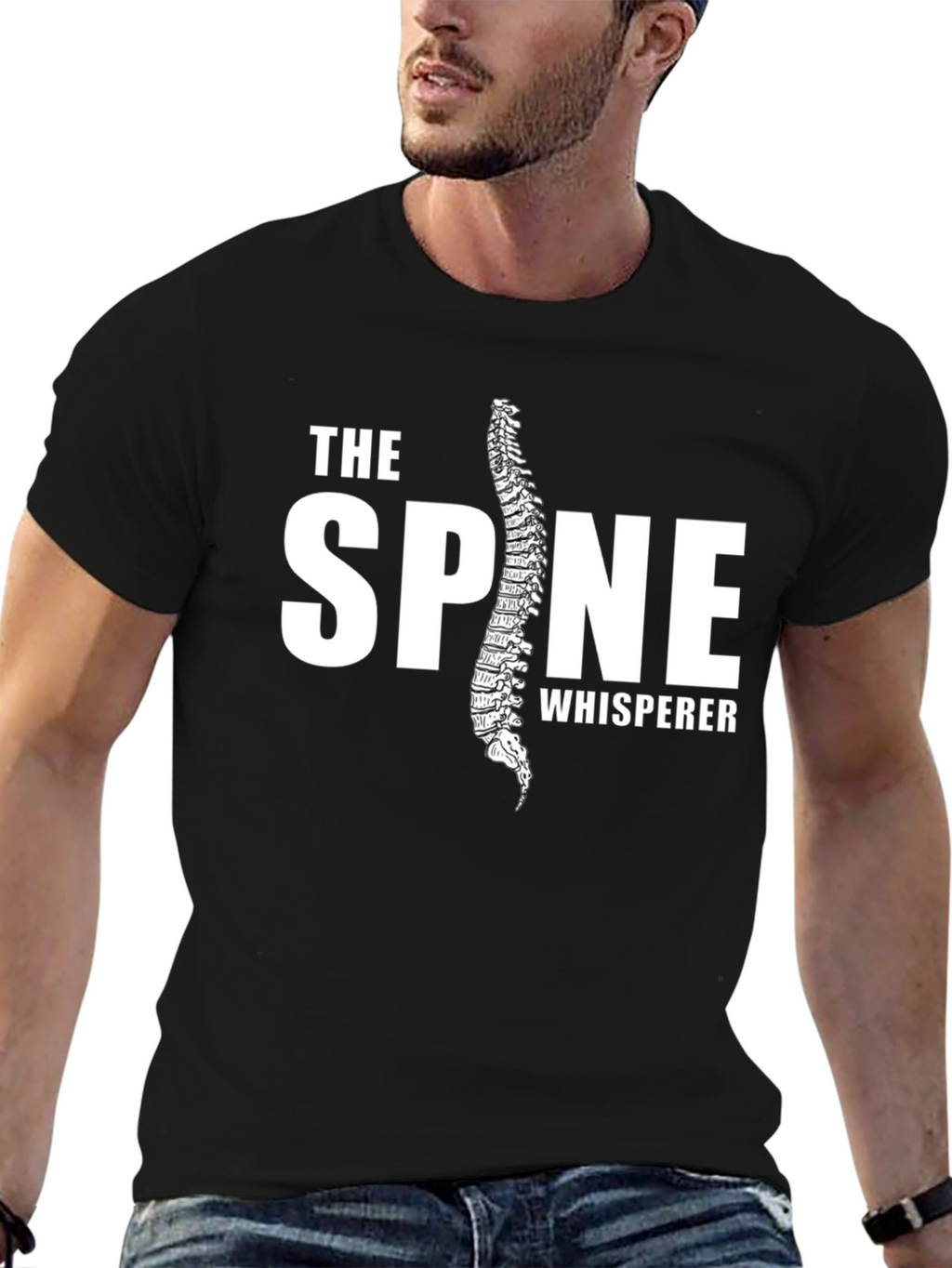 The Spine Whisperer Black T-Shirt