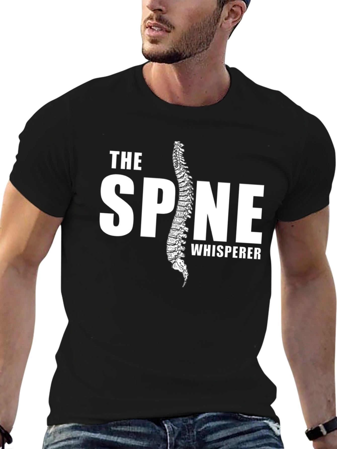 The Spine Whisperer Black T-Shirt