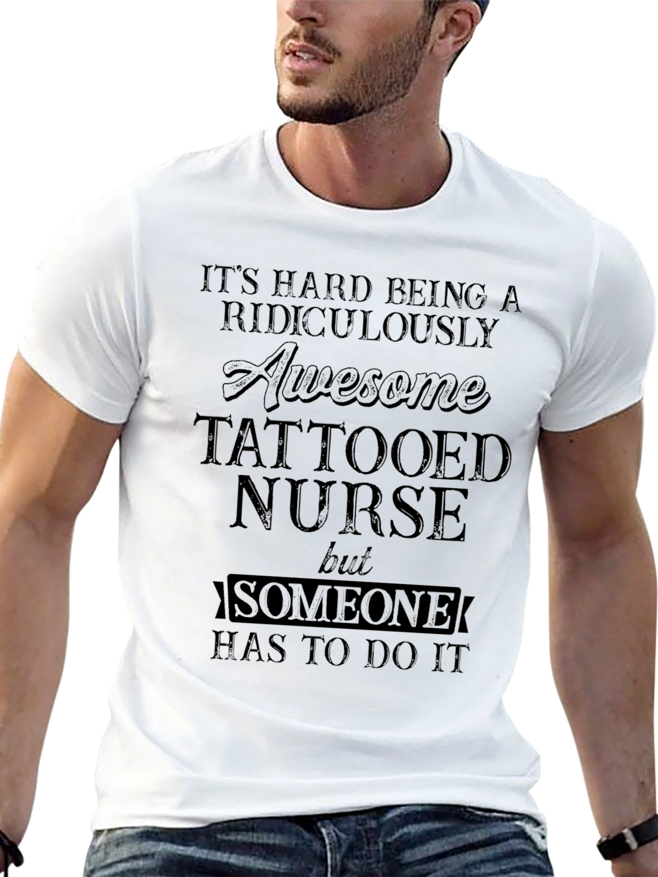 Awesome Tattooed Nurse T-Shirt