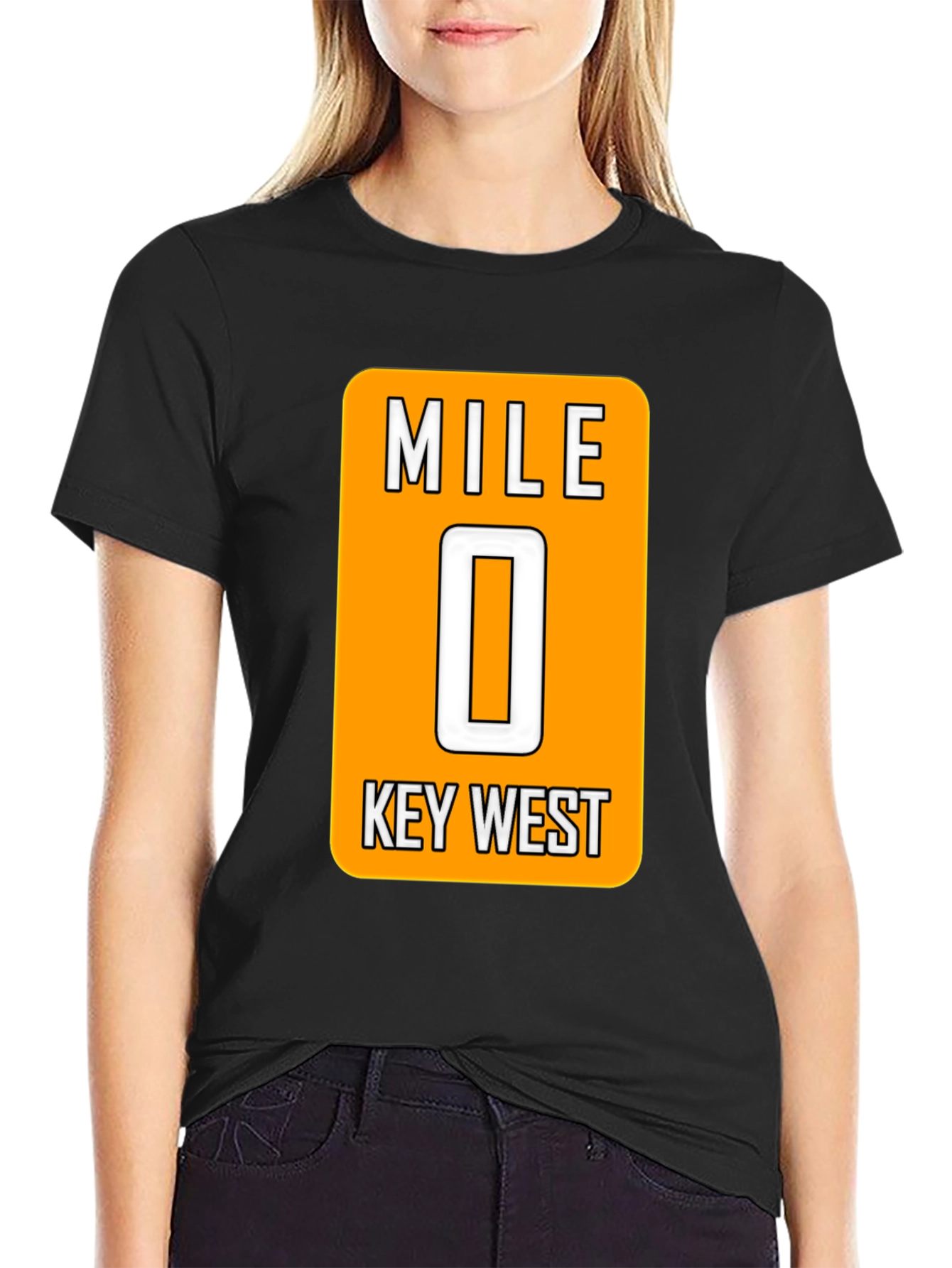 Mile 0 Key West Black T-Shirt