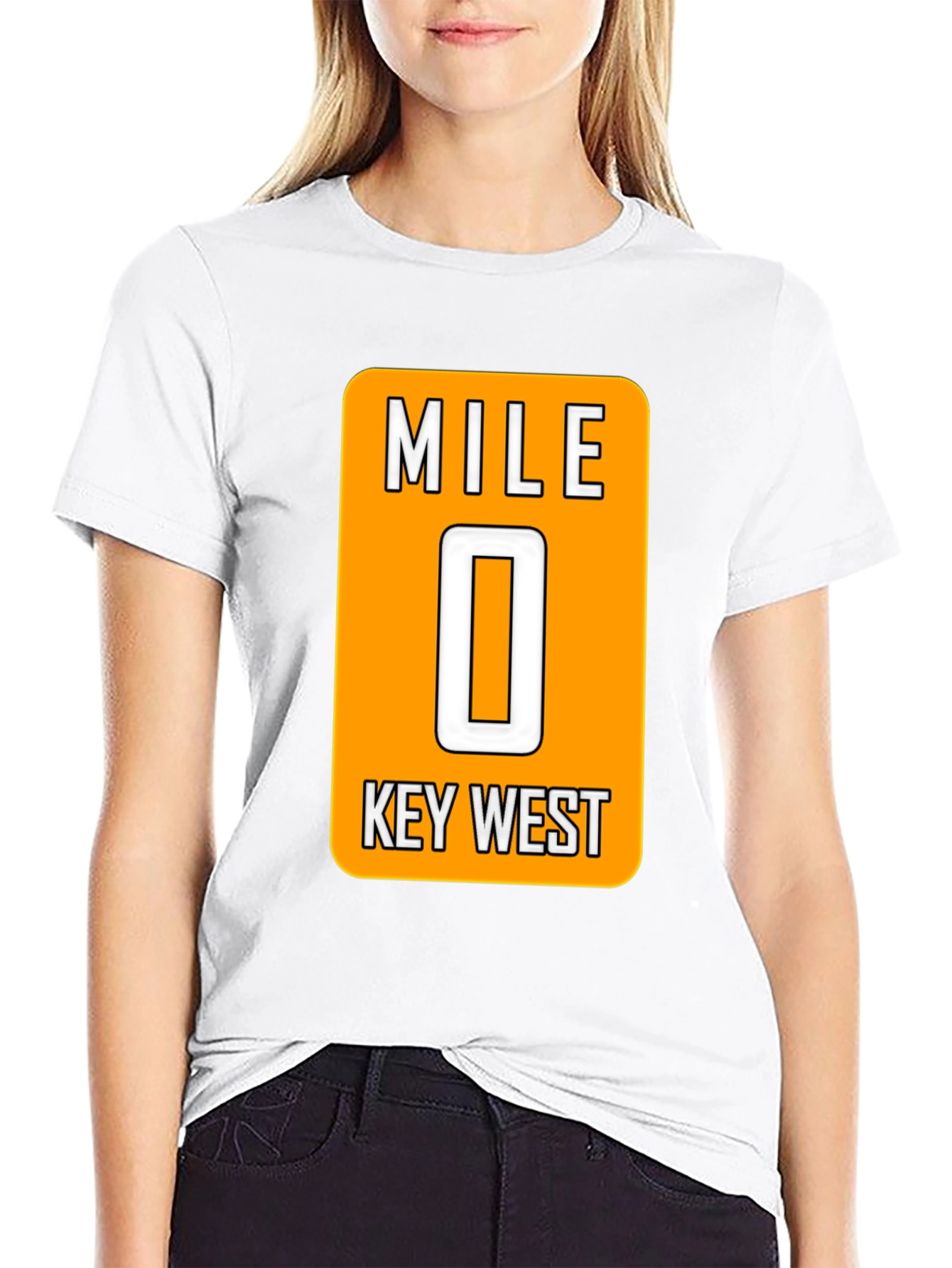 Mile 0 Key West Black T-Shirt