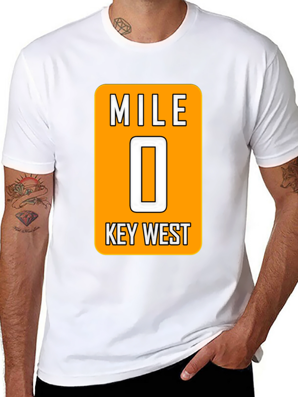 Mile 0 Key West Black T-Shirt