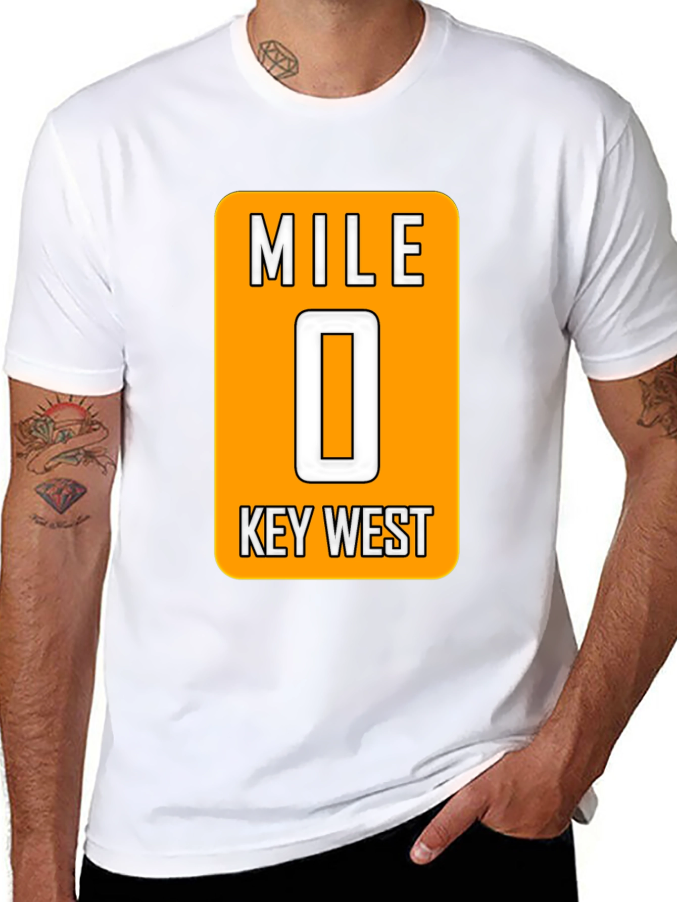 Mile 0 Key West Black T-Shirt