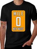 Mile 0 Key West Black T-Shirt