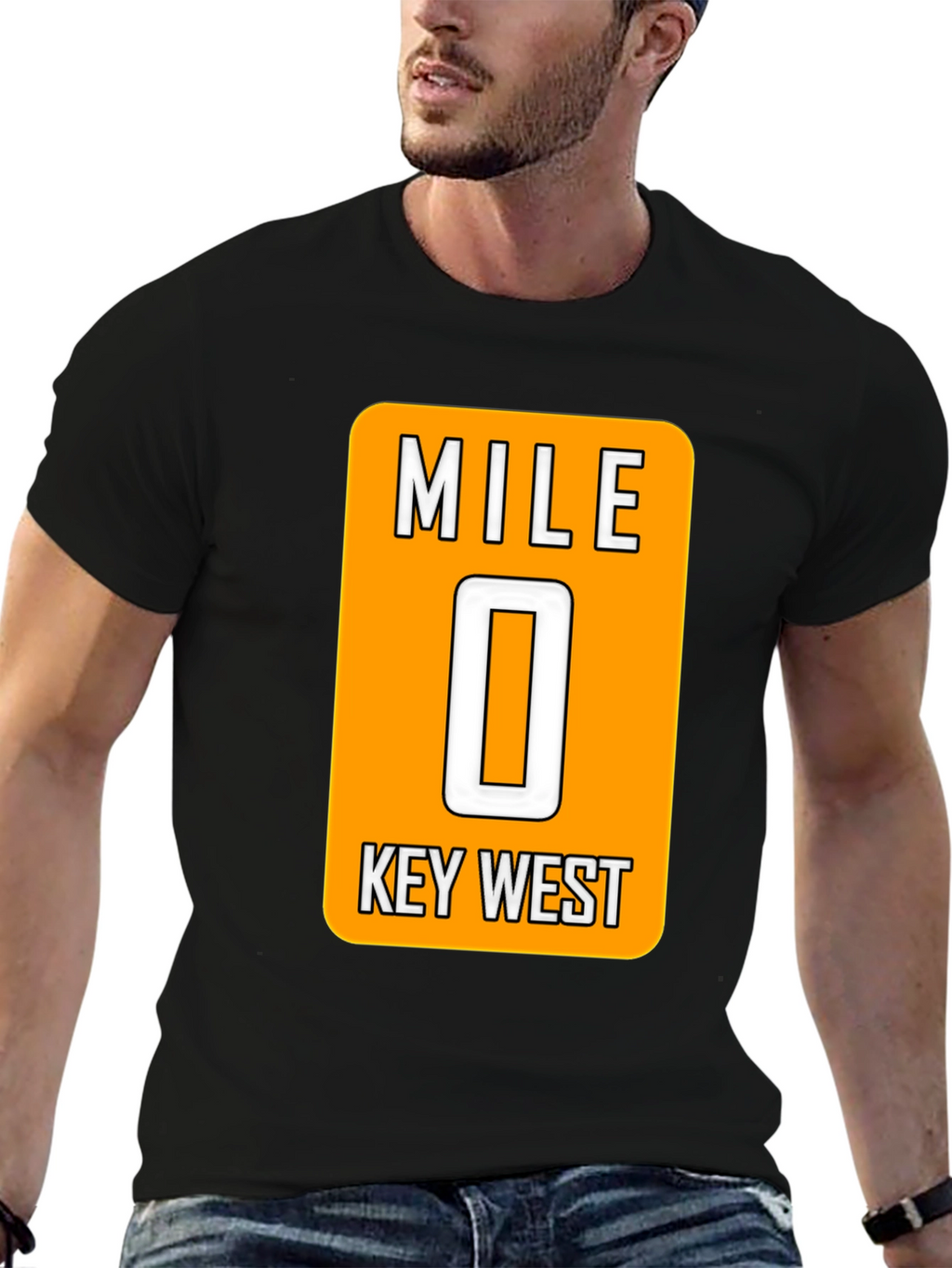 Mile 0 Key West Black T-Shirt