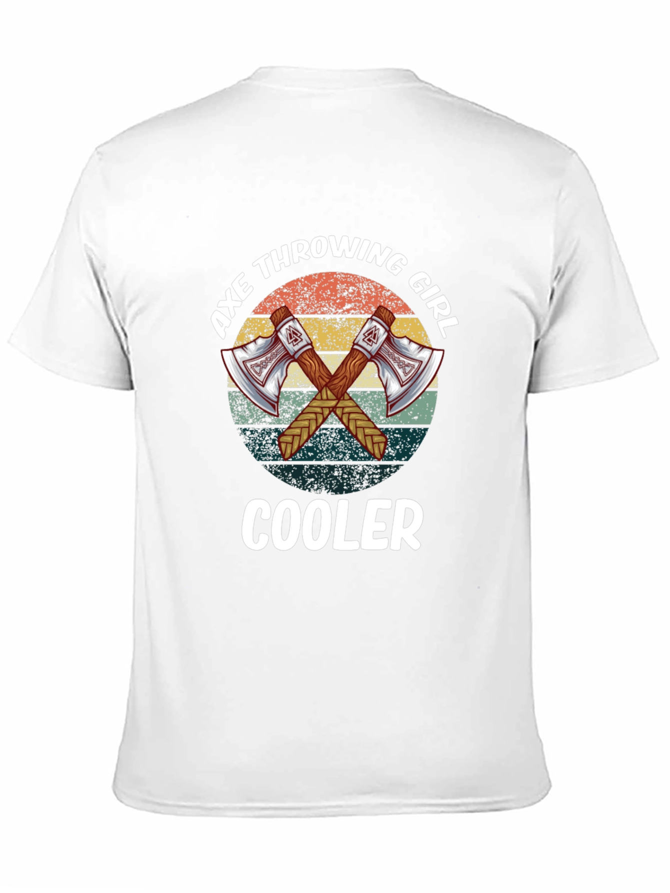 Axe Throwing Girl Cooler Tee