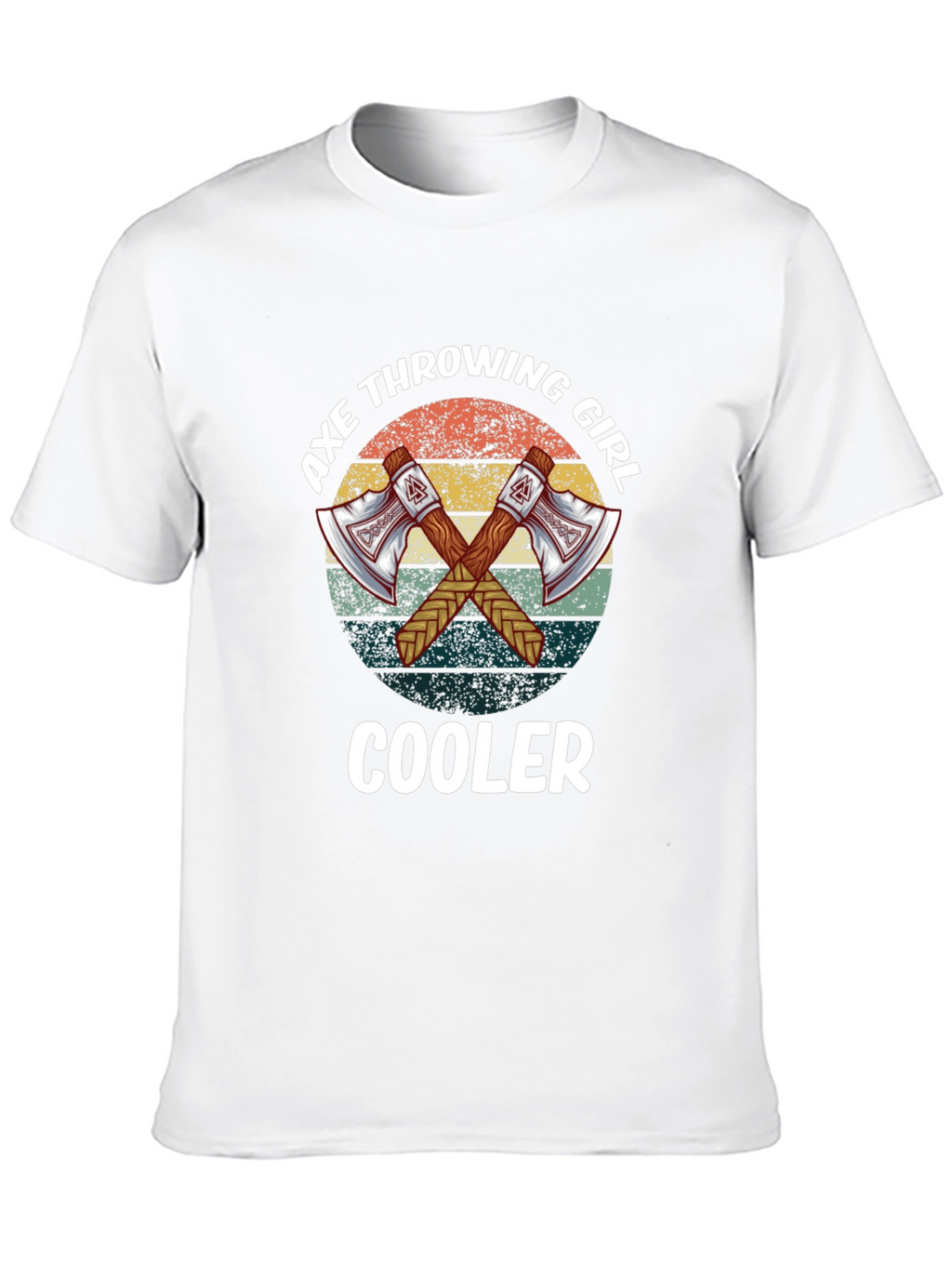 Axe Throwing Girl Cooler Tee