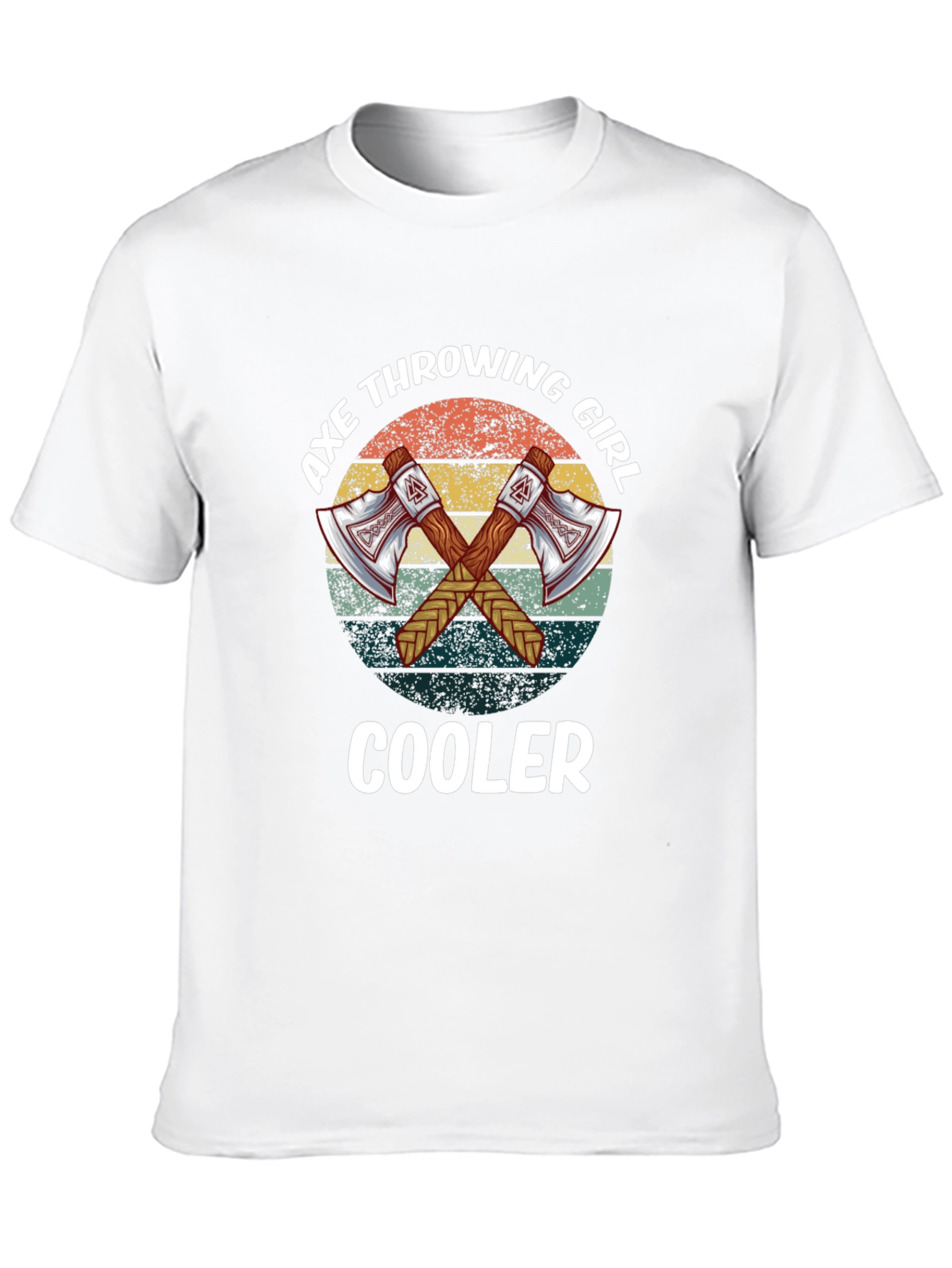 Axe Throwing Girl Cooler Tee