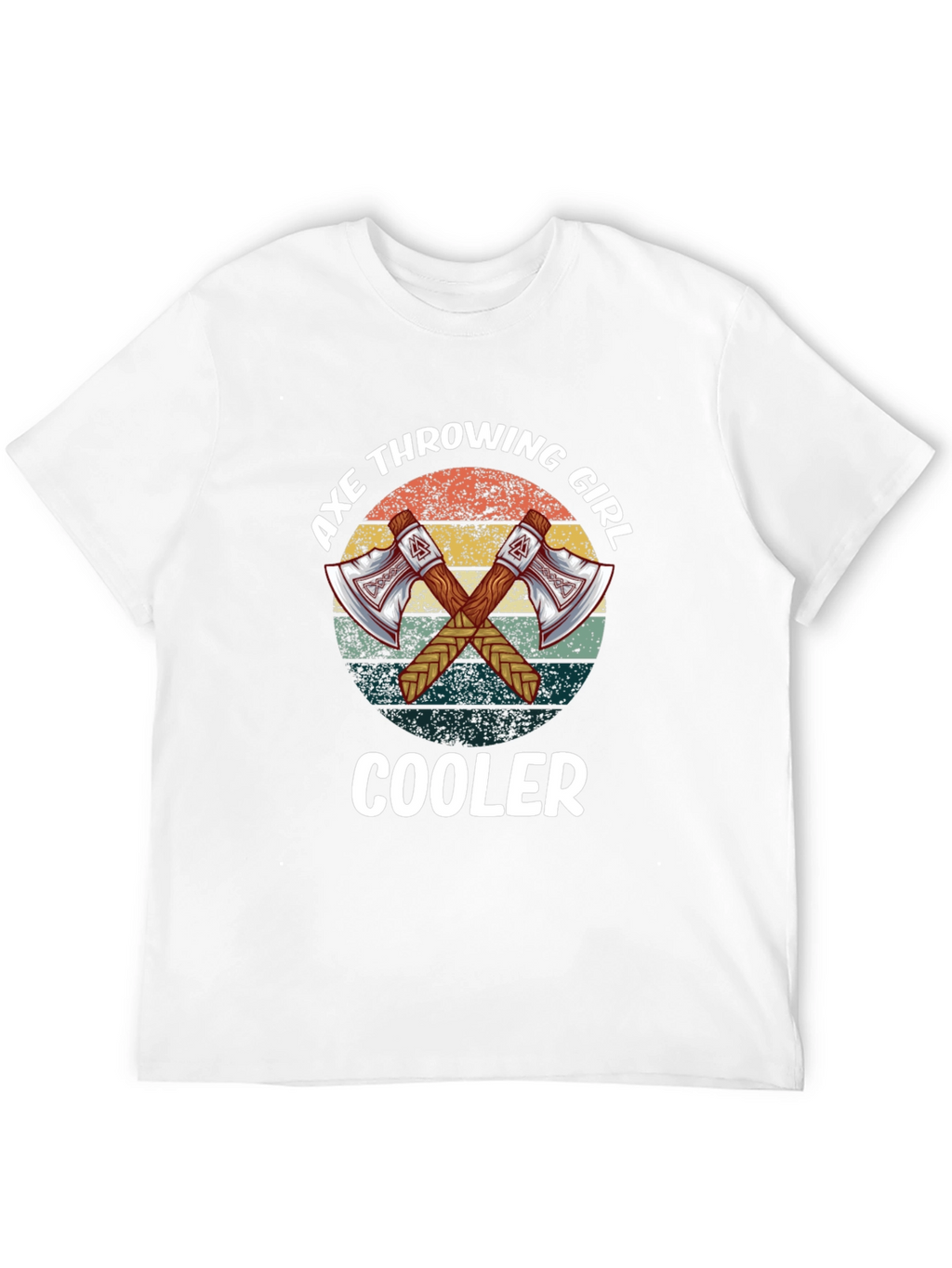 Axe Throwing Girl Cooler Tee