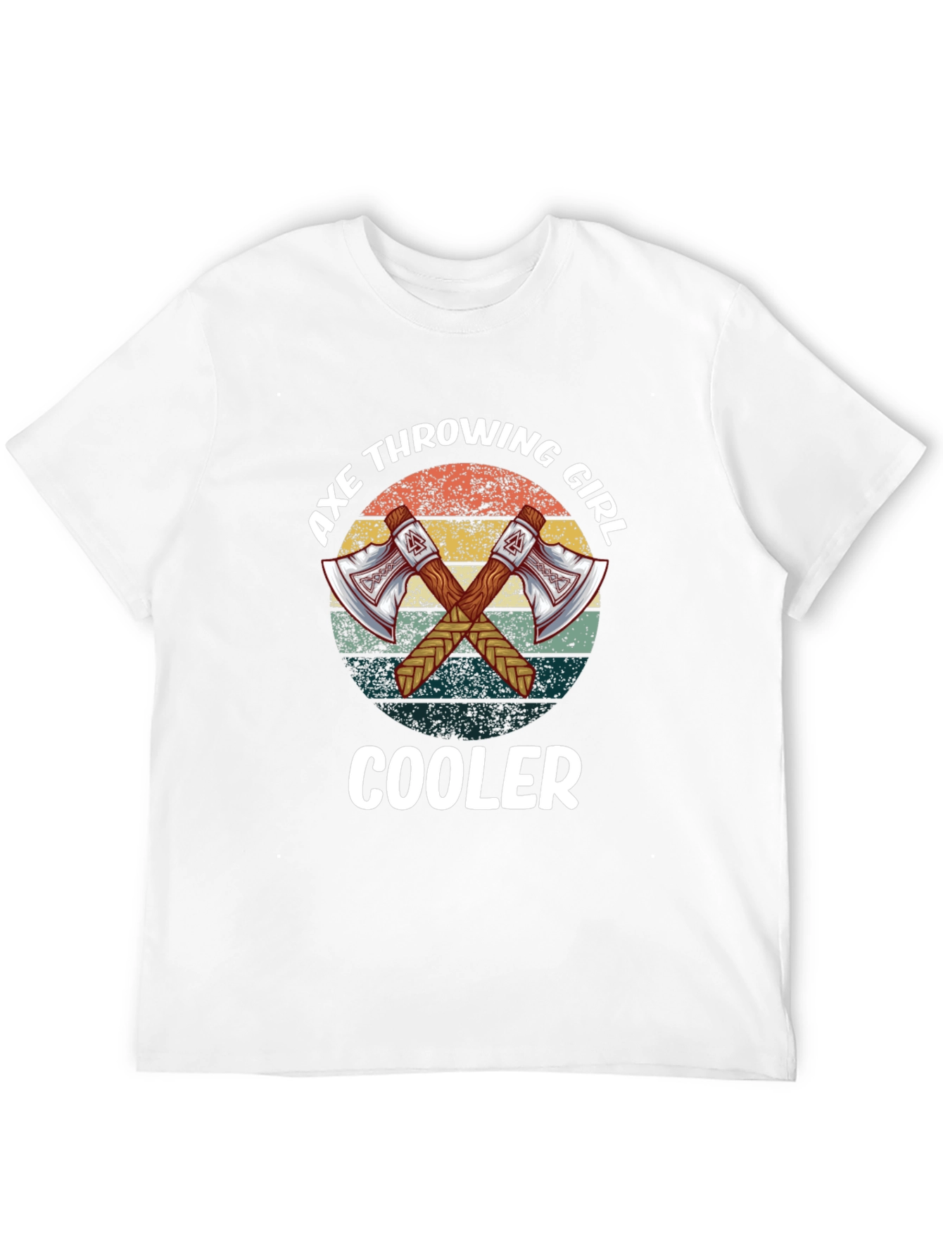 Axe Throwing Girl Cooler Tee
