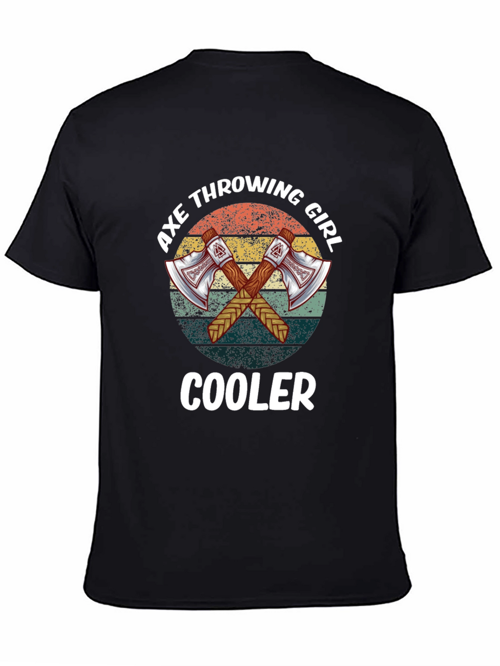 Axe Throwing Girl Cooler Tee