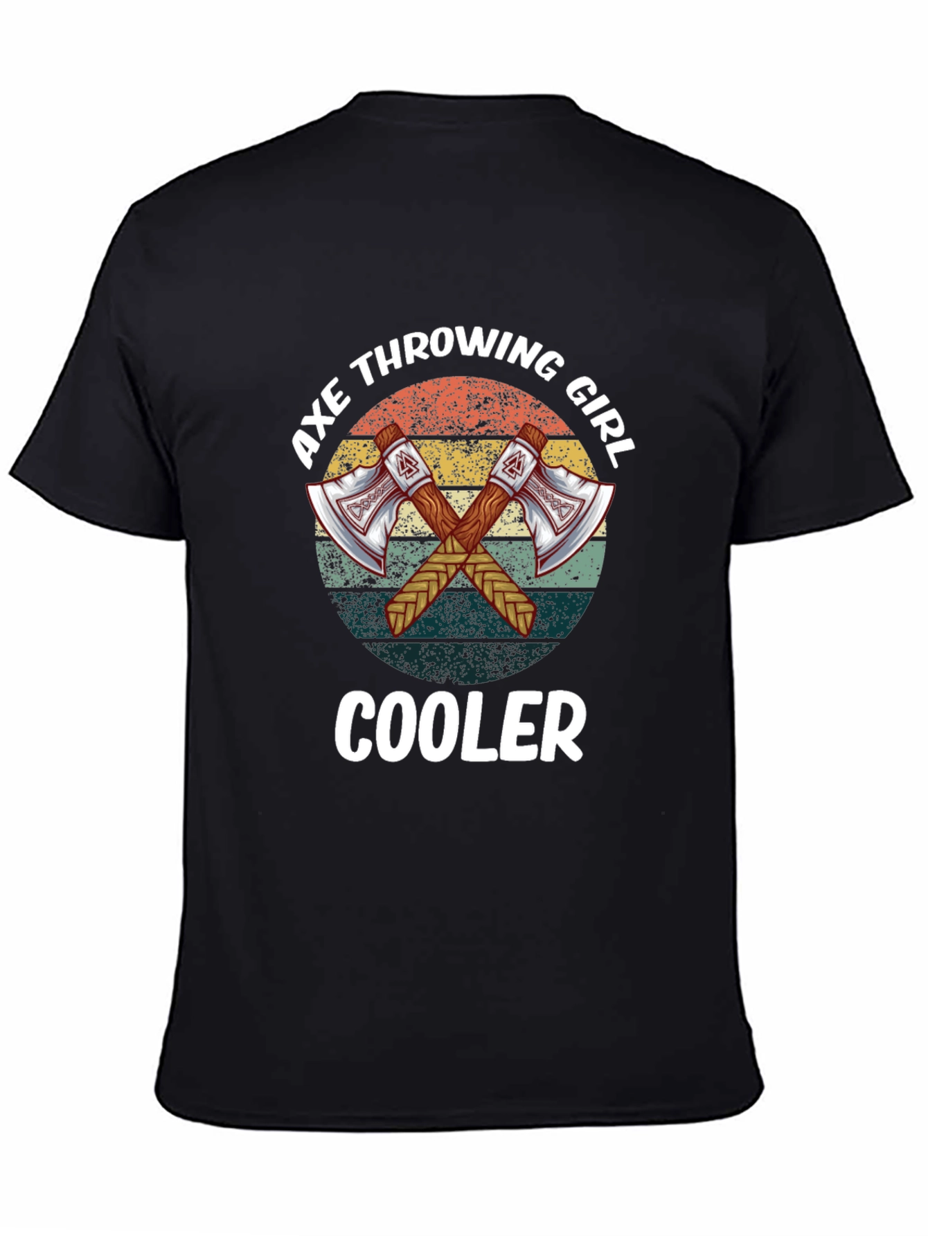 Axe Throwing Girl Cooler Tee