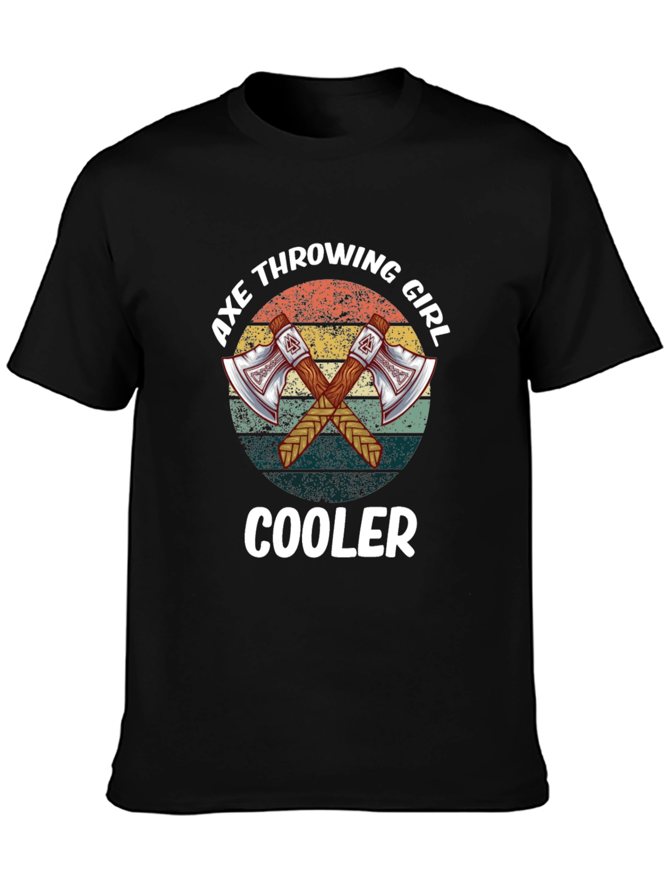 Axe Throwing Girl Cooler Tee