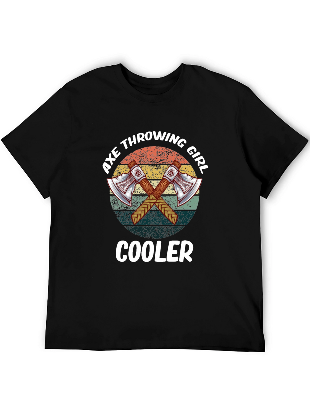 Axe Throwing Girl Cooler Tee