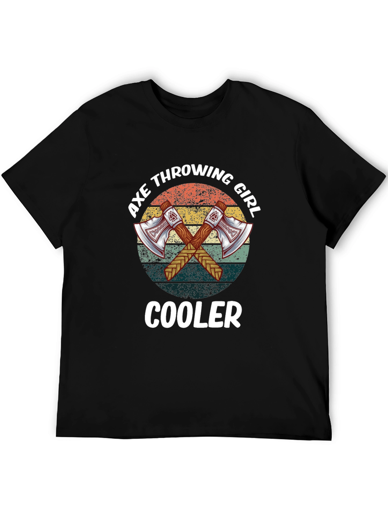 Axe Throwing Girl Cooler Tee