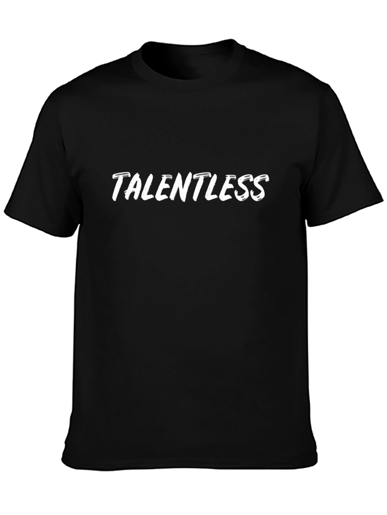 Talentless Graphic Tee - Black Cotton Casual T-Shirt