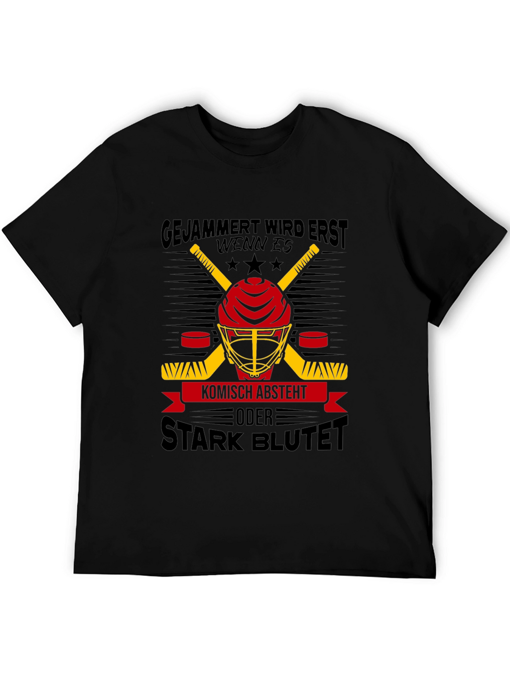 Hockey Helmet Graphic Tee - Stark Blutet