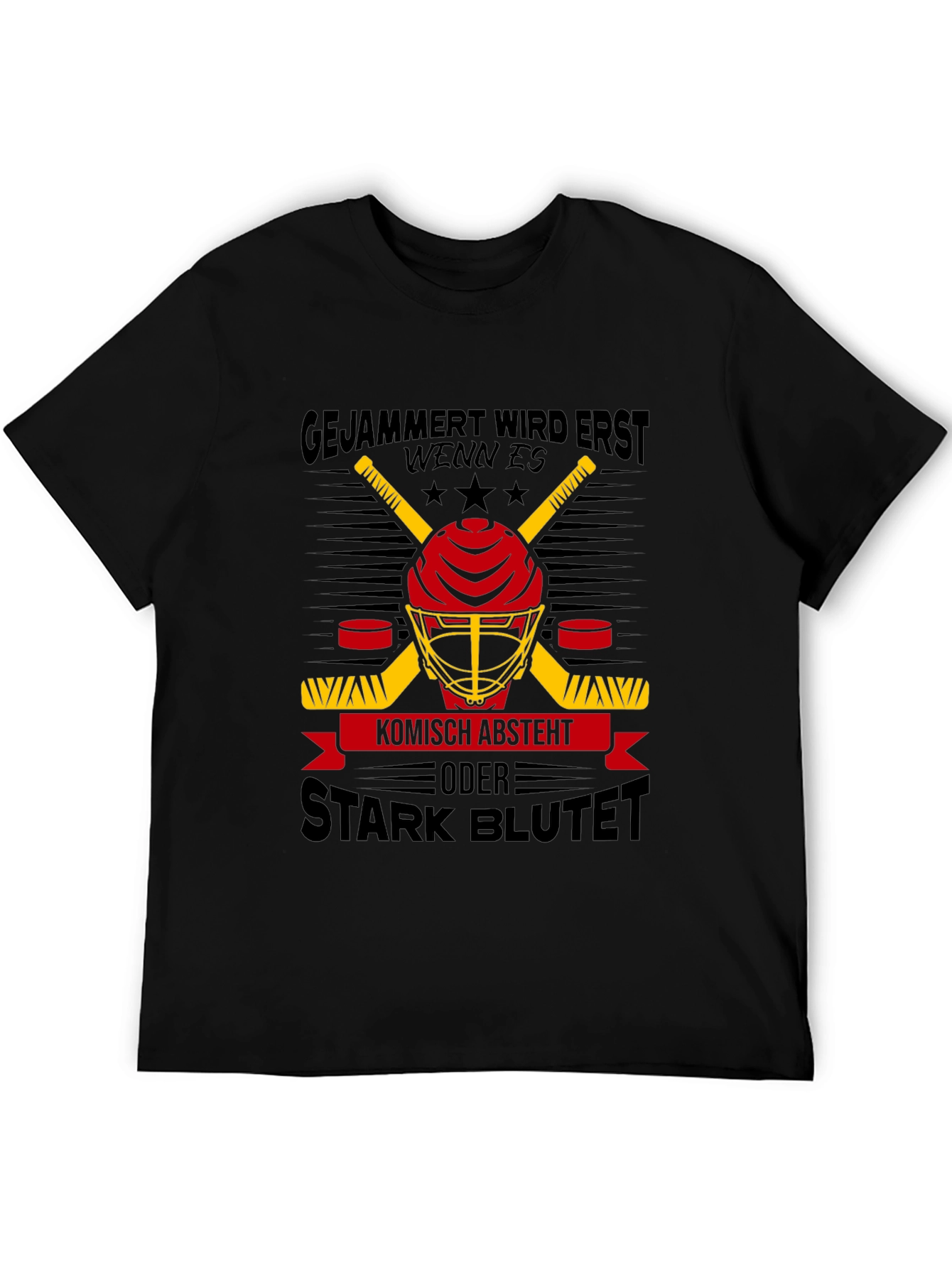 Hockey Helmet Graphic Tee - Stark Blutet