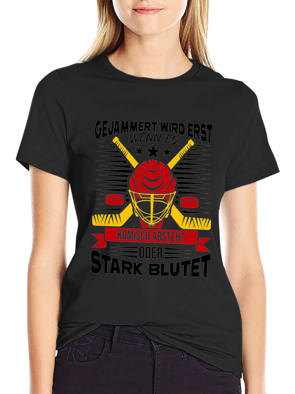 Hockey Helmet Graphic Tee - Stark Blutet