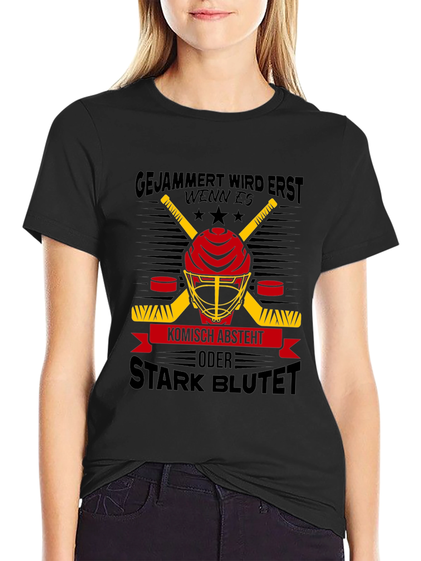 Hockey Helmet Graphic Tee - Stark Blutet