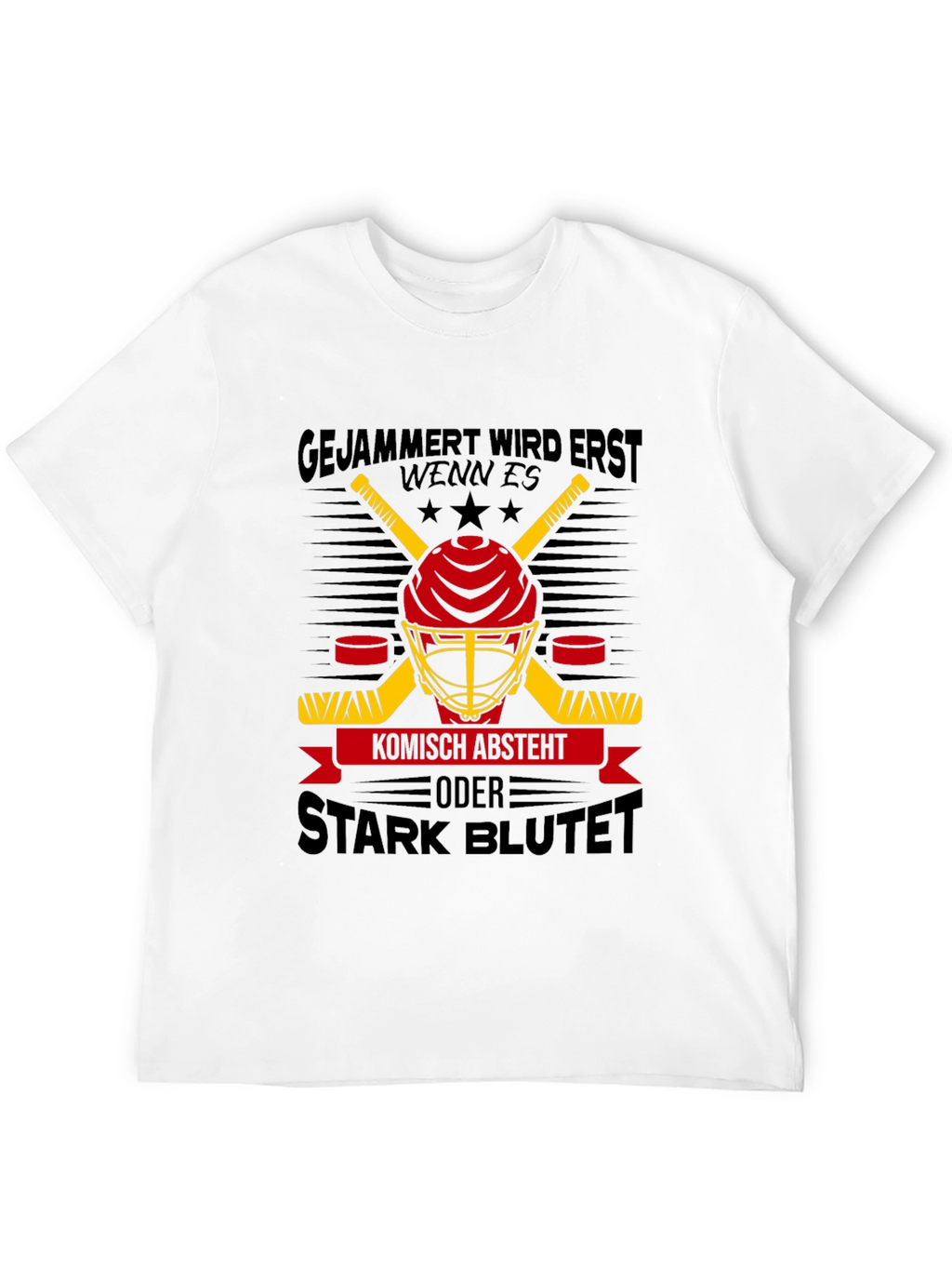 Hockey Helmet Graphic Tee - Stark Blutet
