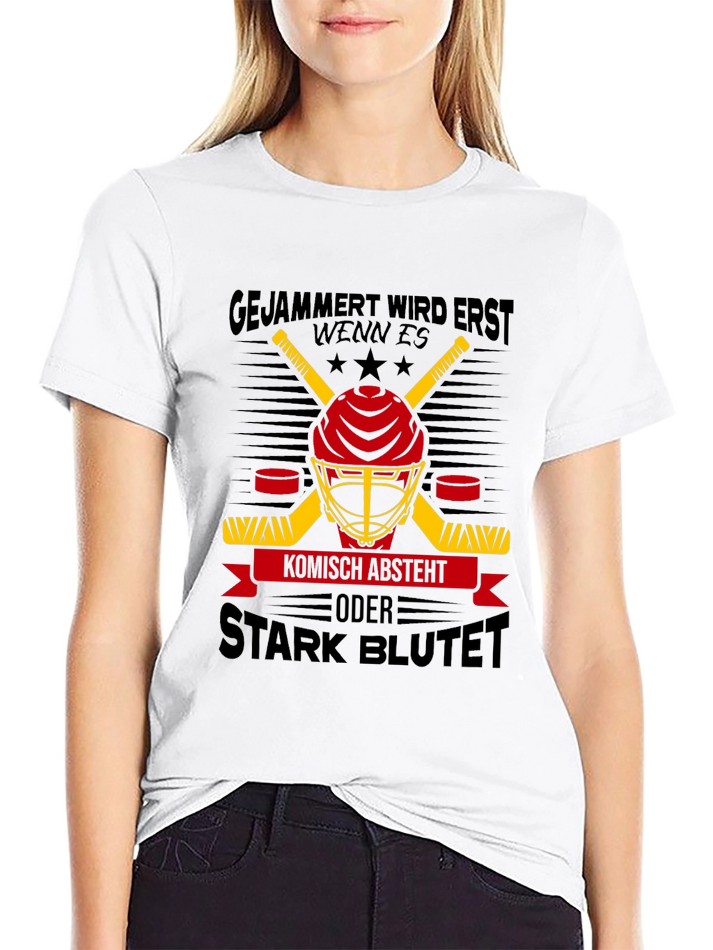 Hockey Helmet Graphic Tee - Stark Blutet