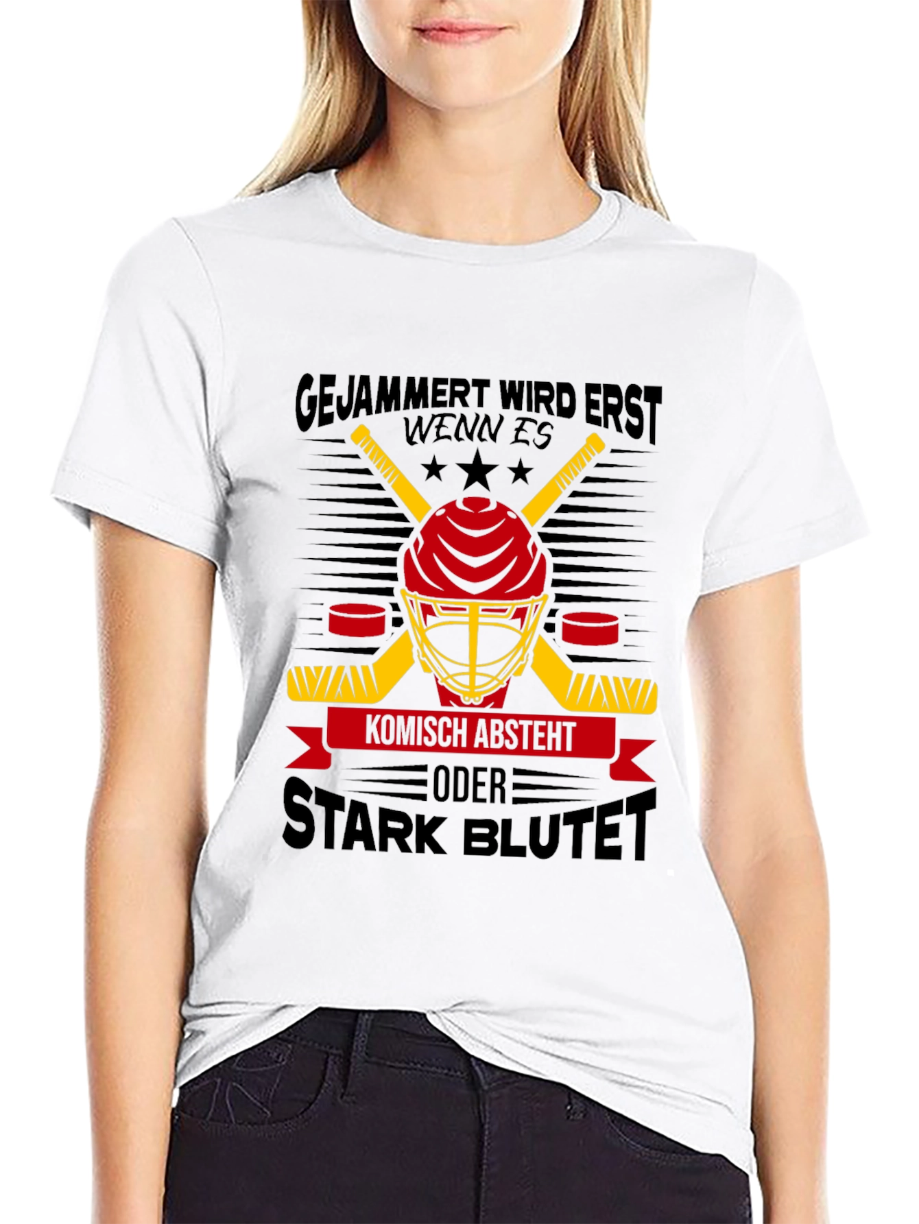 Hockey Helmet Graphic Tee - Stark Blutet