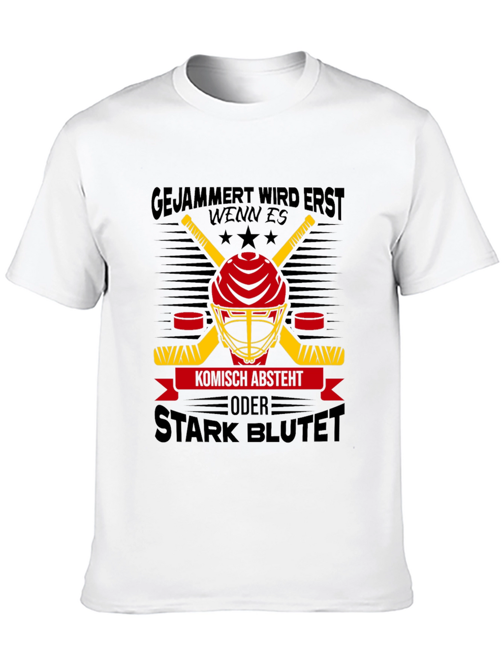 Hockey Helmet Graphic Tee - Stark Blutet
