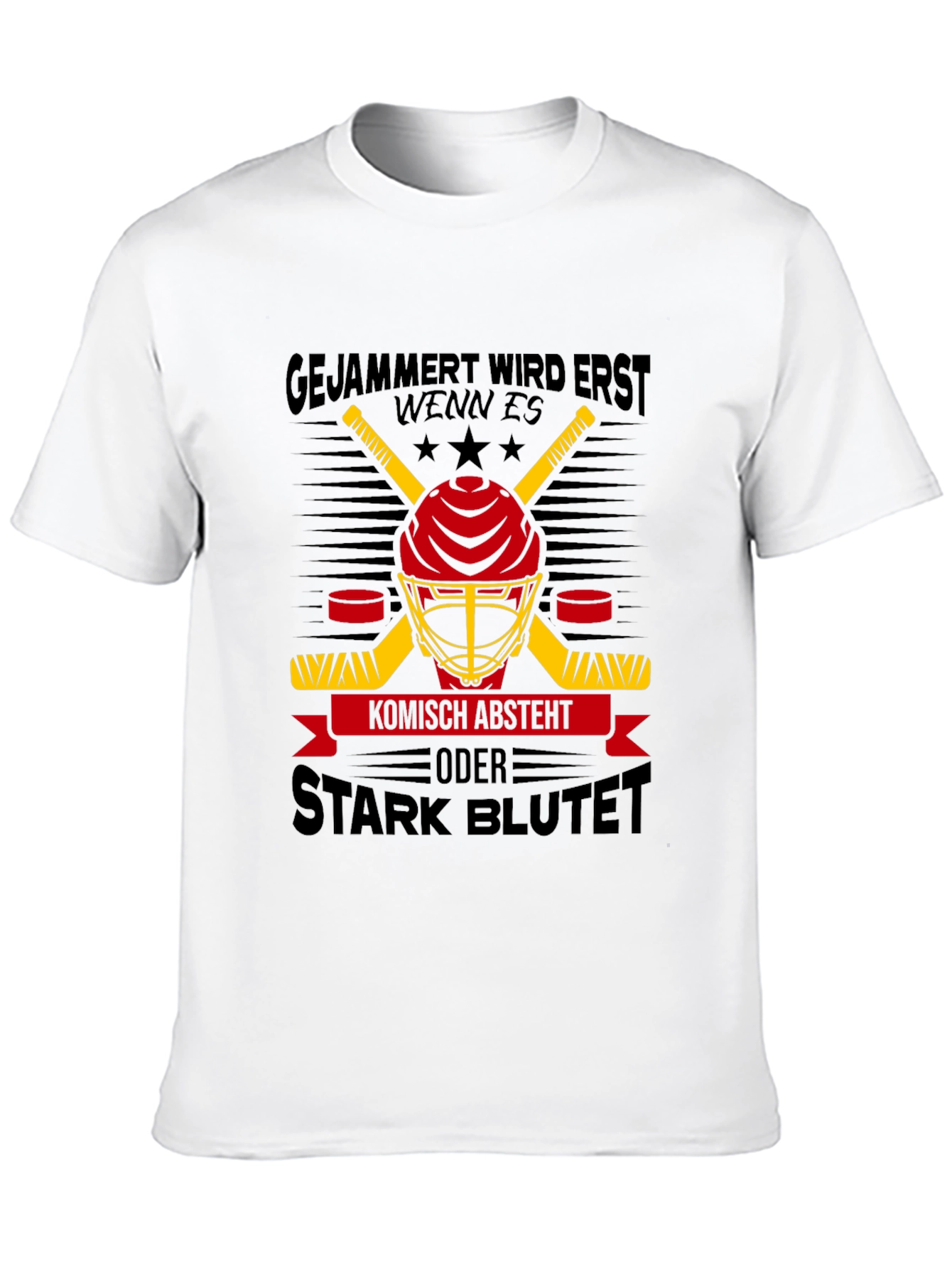 Hockey Helmet Graphic Tee - Stark Blutet