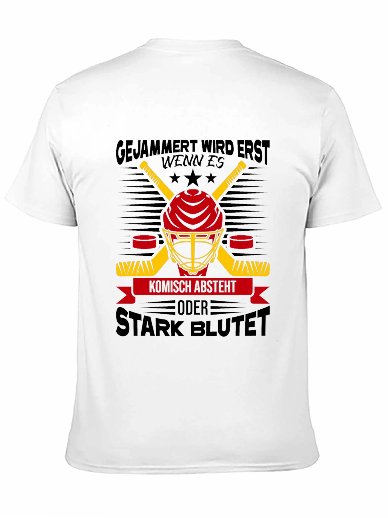 Hockey Helmet Graphic Tee - Stark Blutet