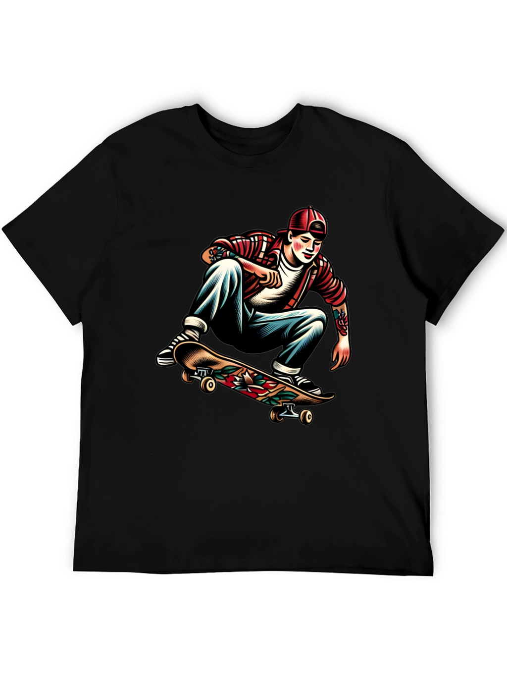 Skater Graphic Tee - Cool Casual Style
