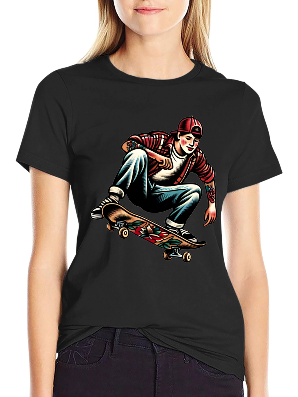 Skater Graphic Tee - Cool Casual Style