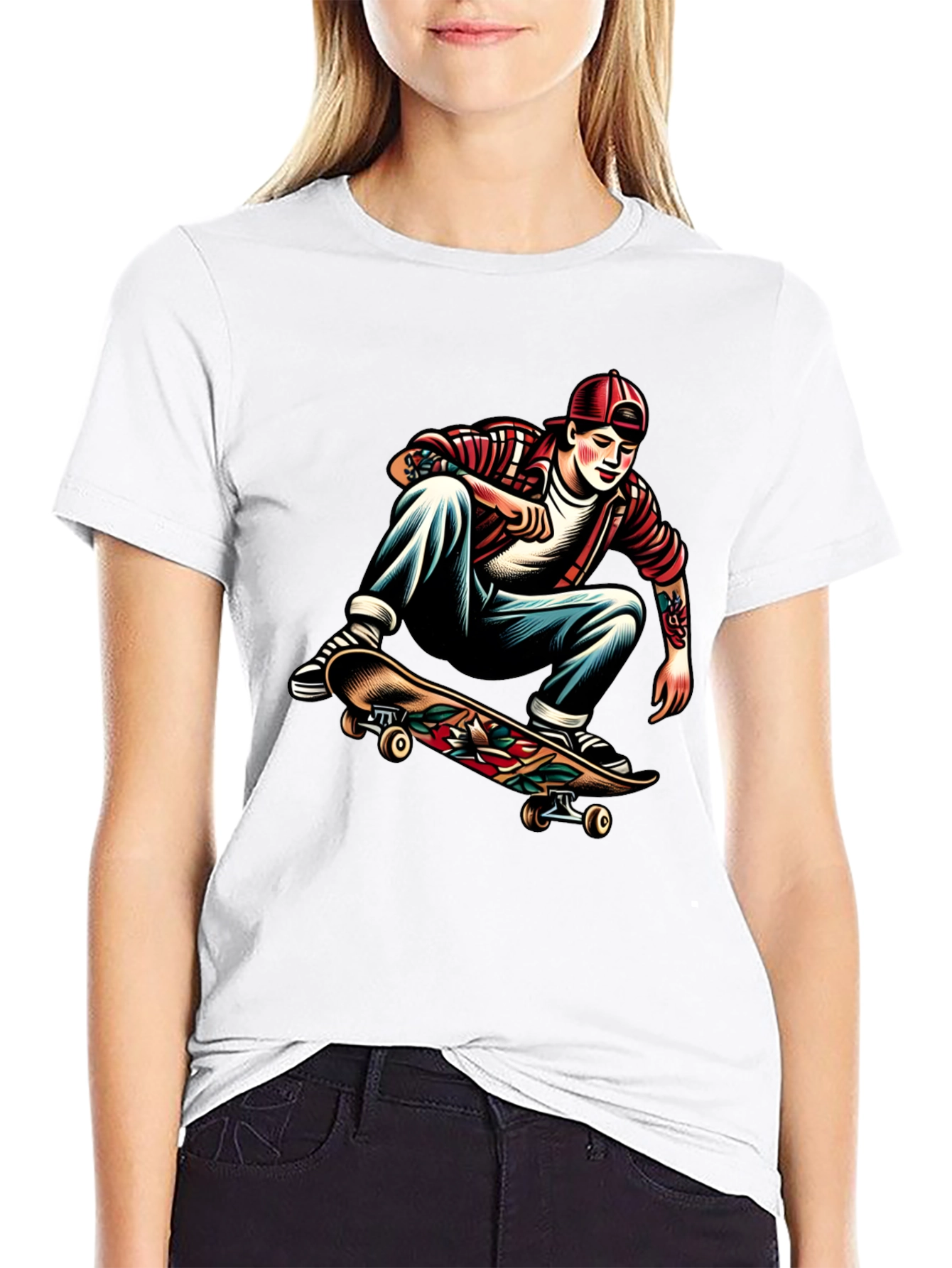 Skater Graphic Tee - Cool Casual Style