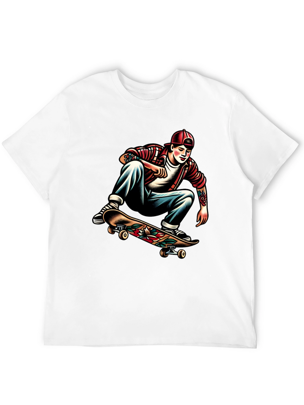 Skater Graphic Tee - Cool Casual Style