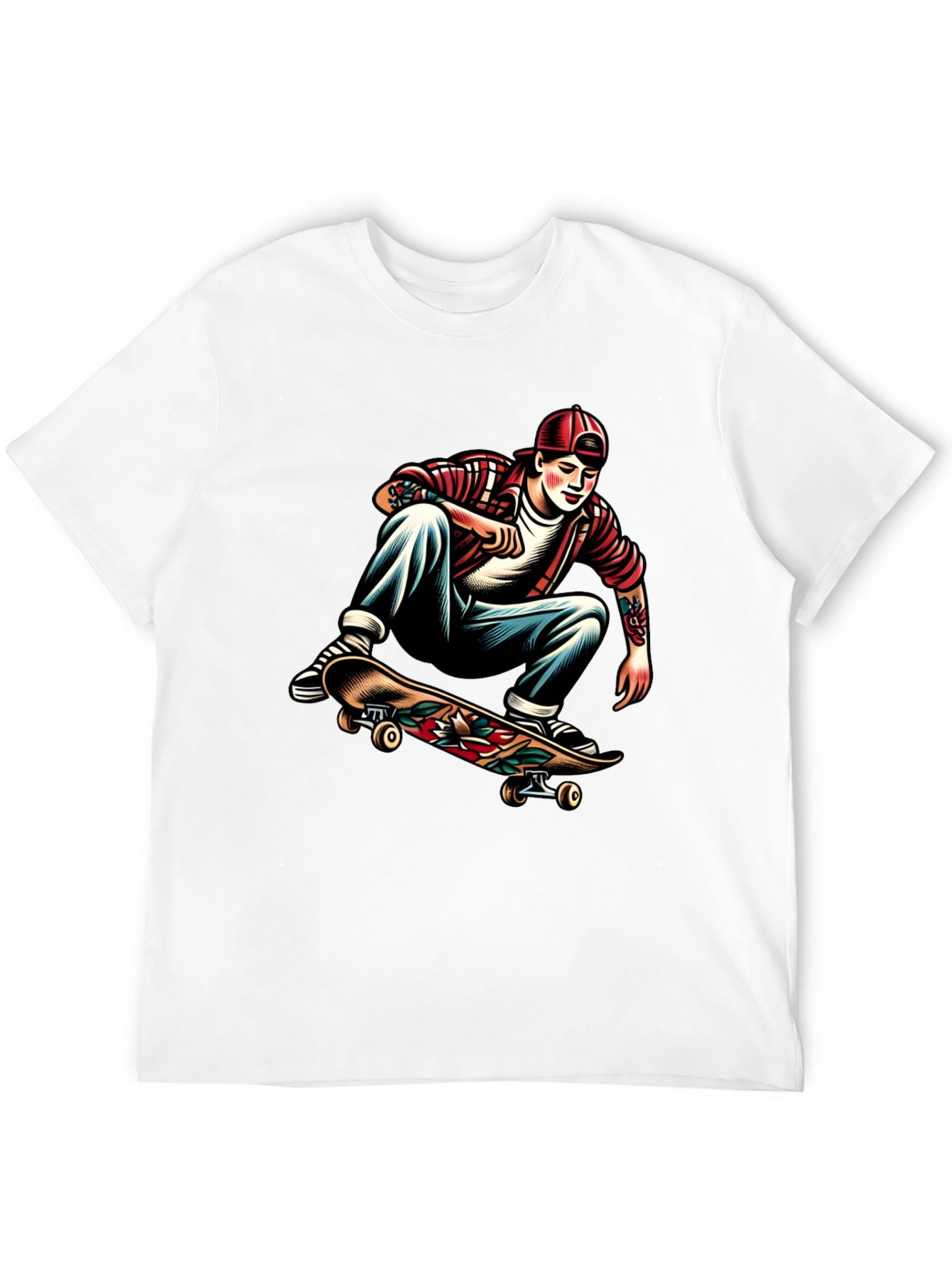 Skater Graphic Tee - Cool Casual Style