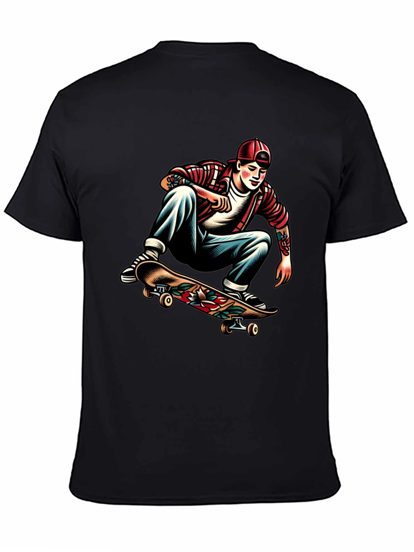 Skater Graphic Tee - Cool Casual Style