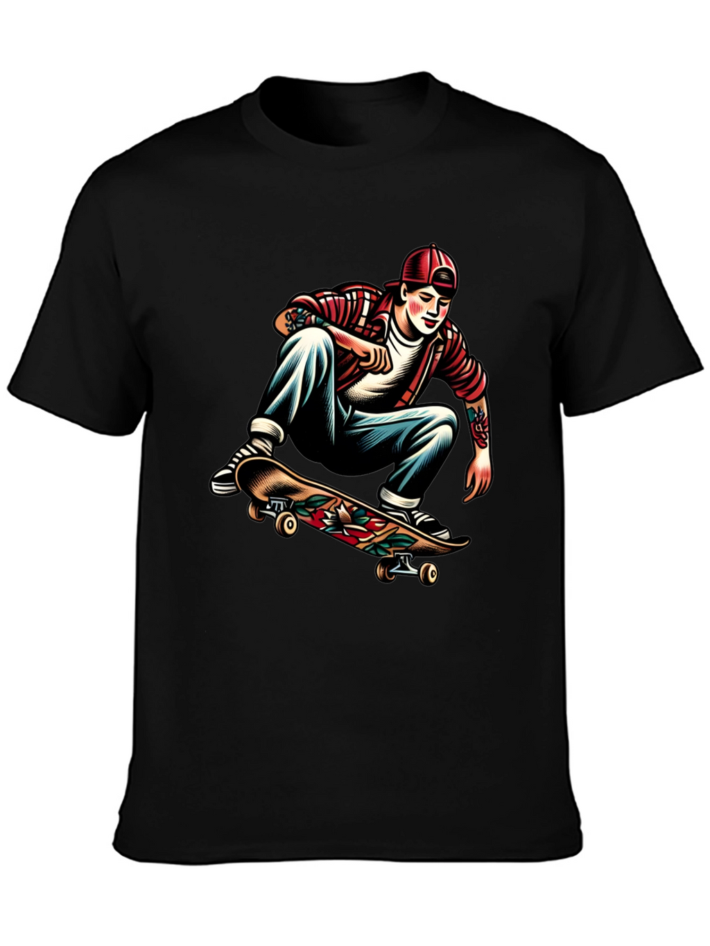 Skater Graphic Tee - Cool Casual Style