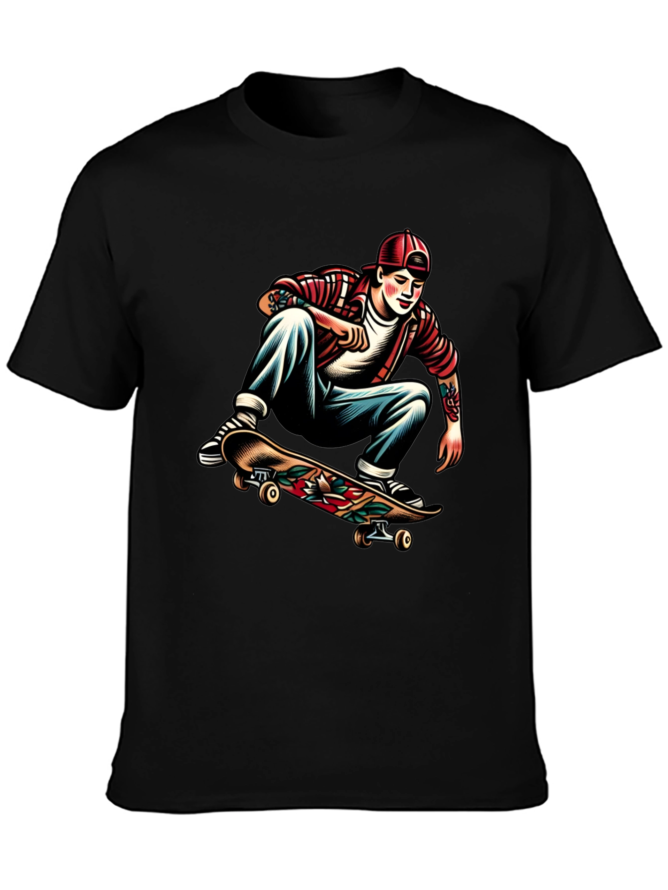 Skater Graphic Tee - Cool Casual Style