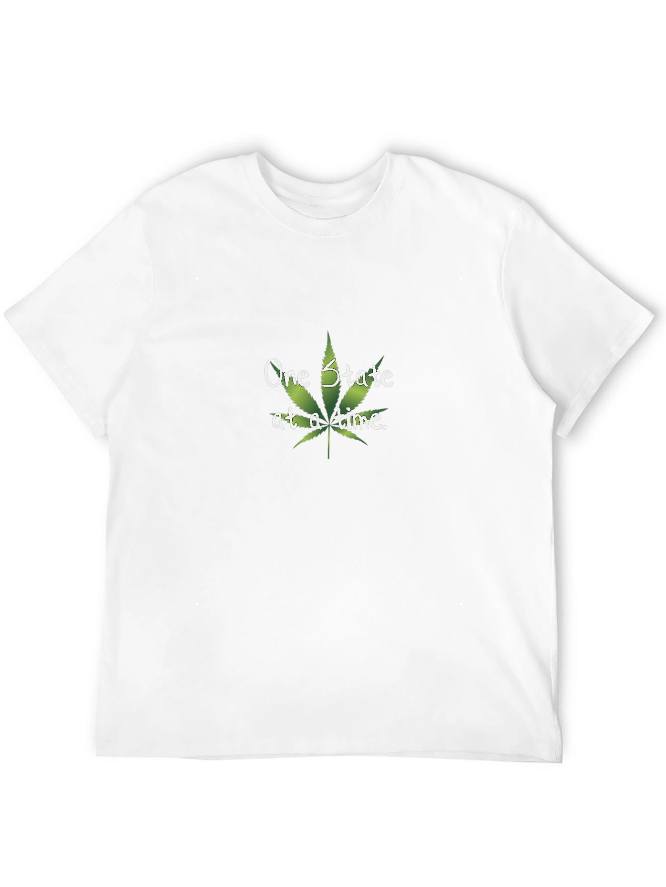 One State at a Time Marijuana Leaf T-Shirt