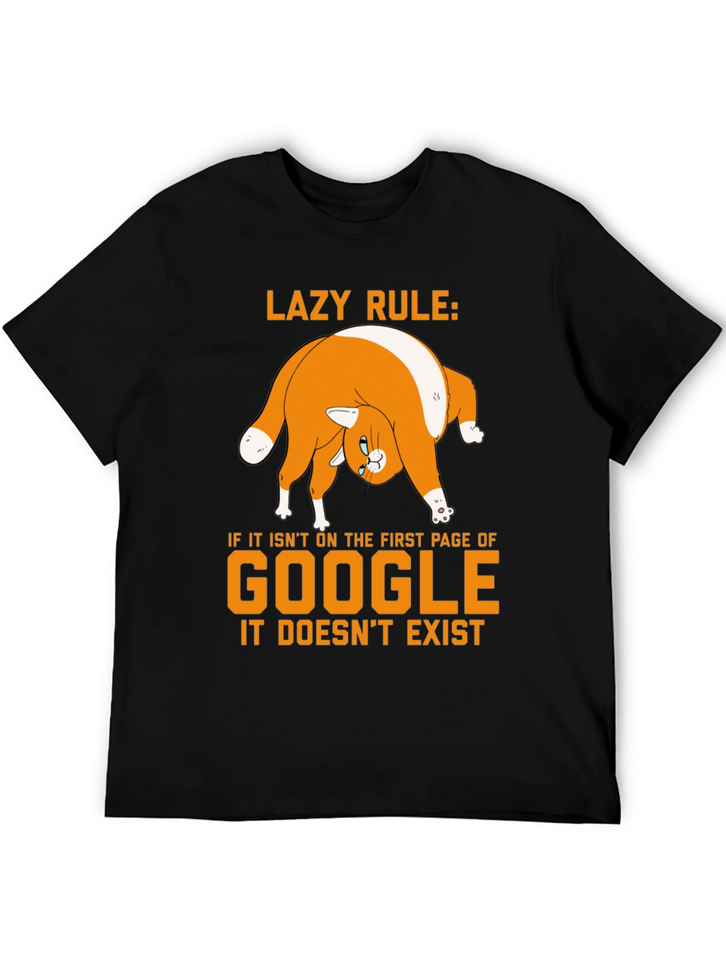Lazy Rule Google Cat T-Shirt
