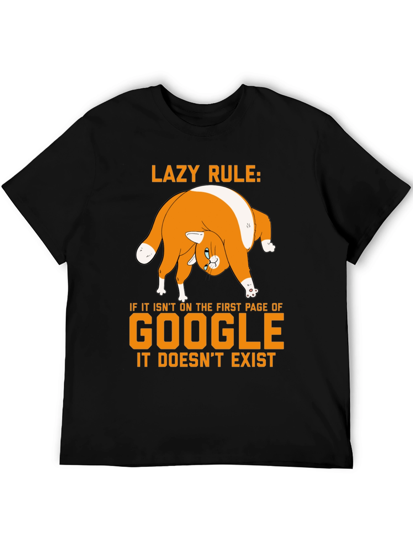 Lazy Rule Google Cat T-Shirt