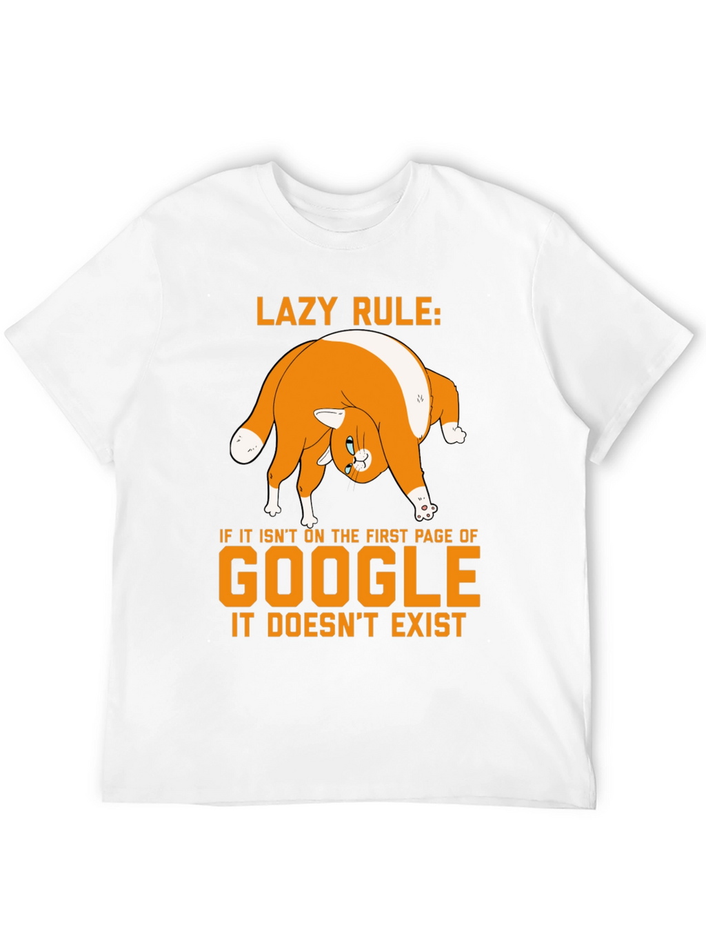 Lazy Rule Google Cat T-Shirt
