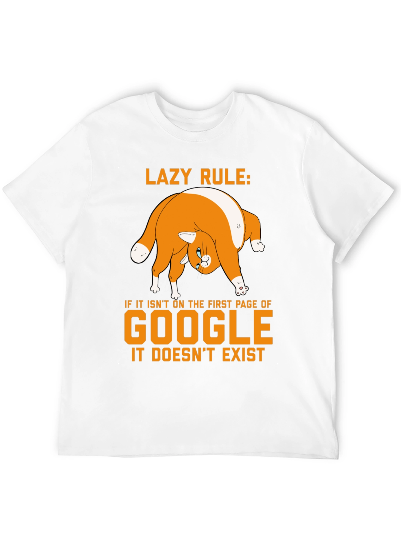Lazy Rule Google Cat T-Shirt