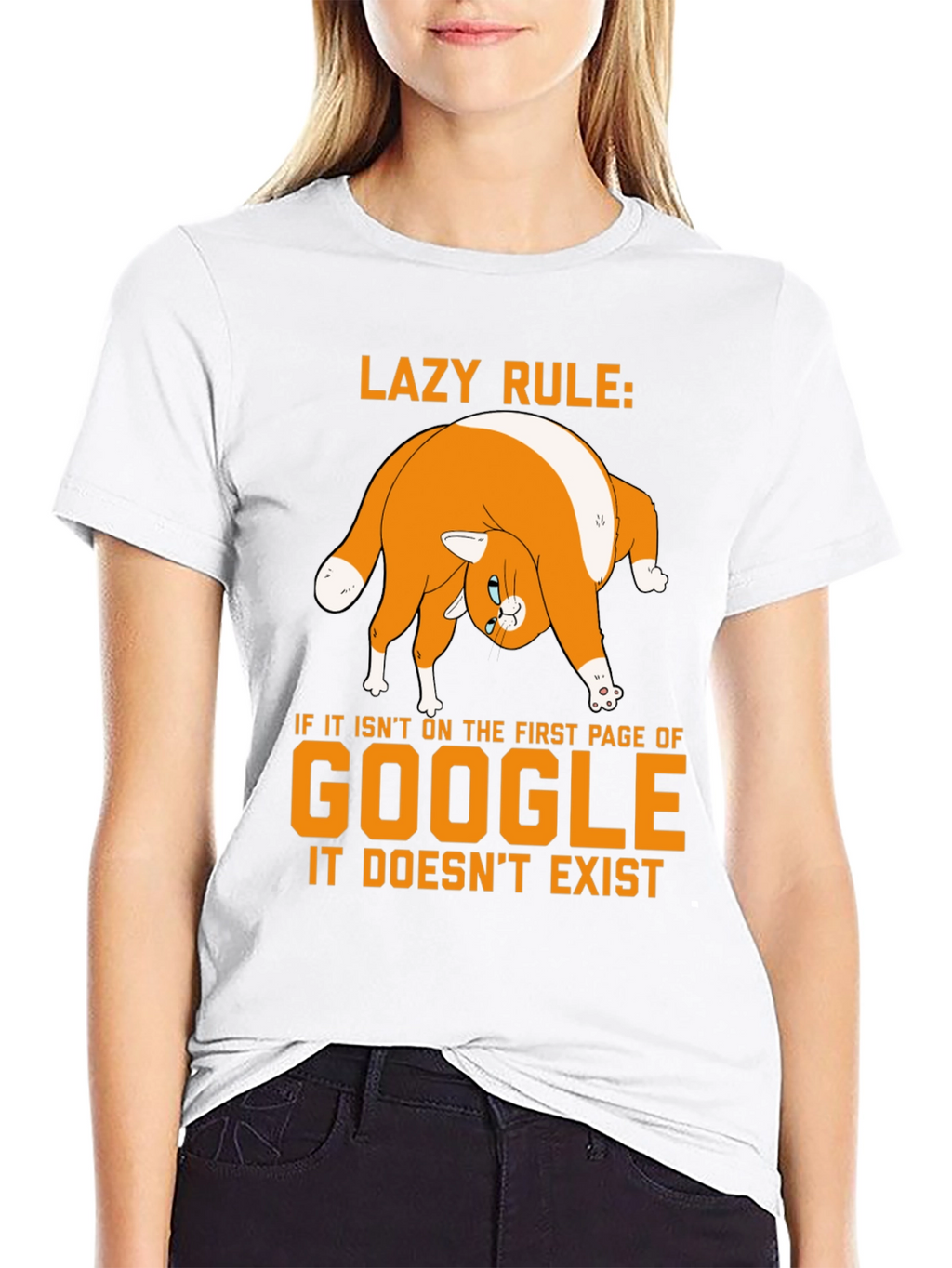Lazy Rule Google Cat T-Shirt