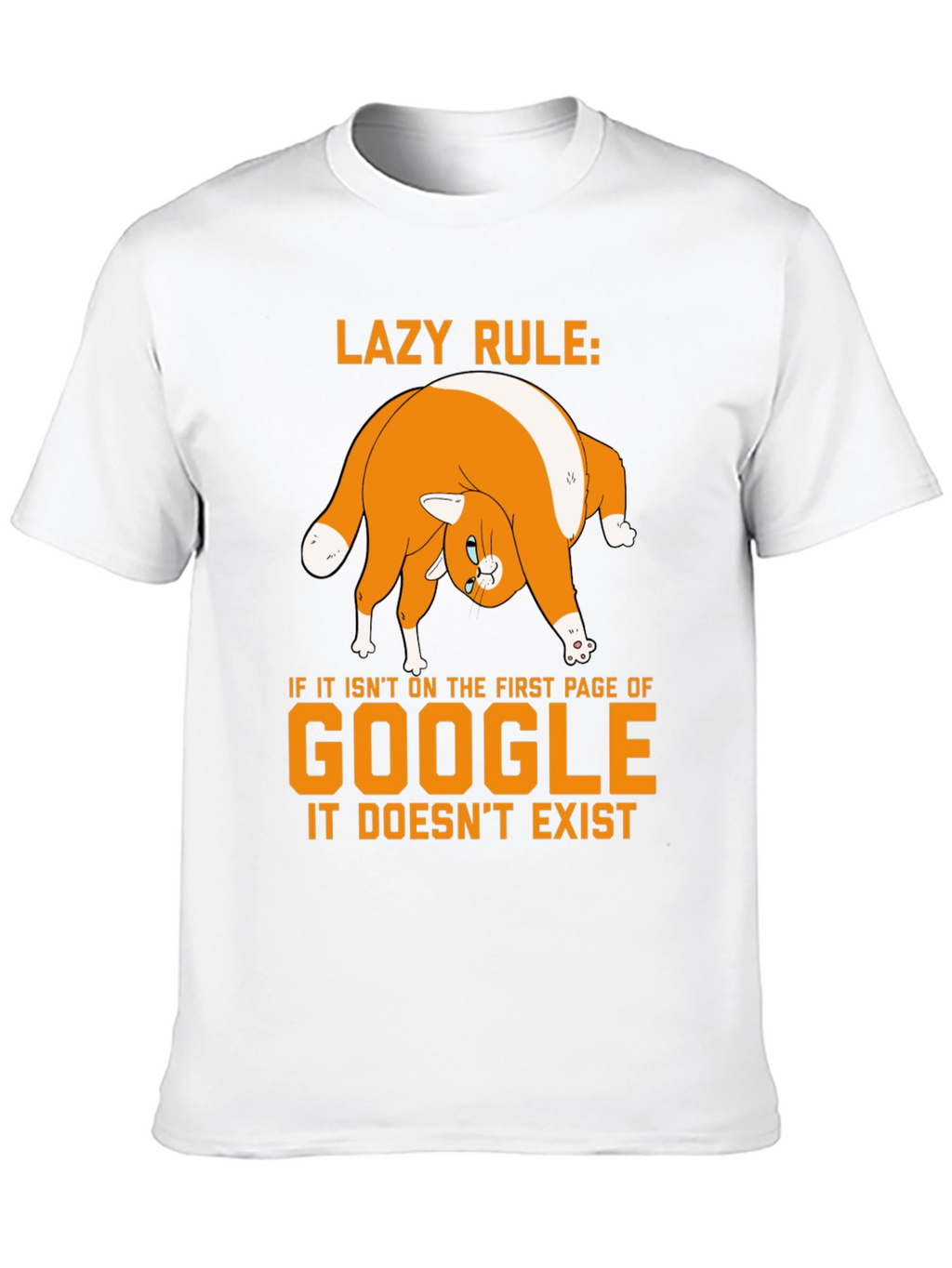 Lazy Rule Google Cat T-Shirt